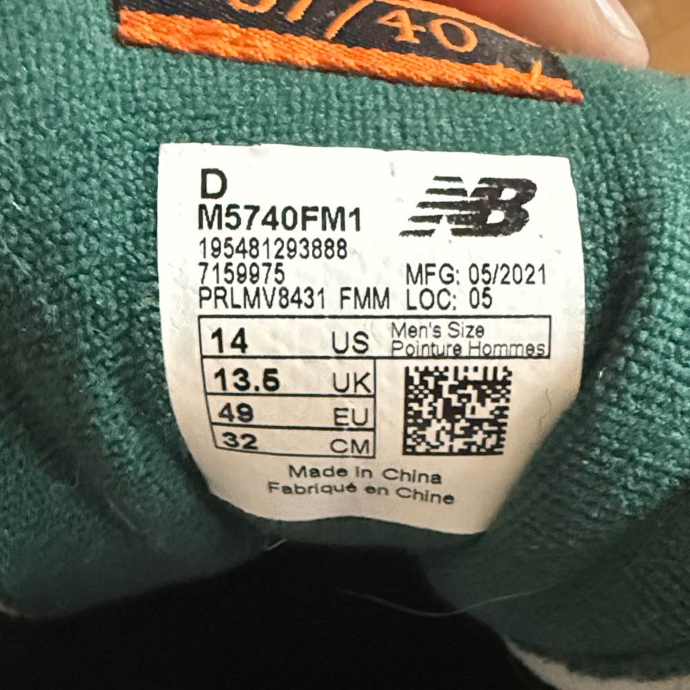 New Balance 57/40 Pink Lemonade Sneakers - Picture 2 of 4